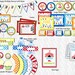 Carnival Birthday Party Personalized, Circus Birthday Party one tem Printable DIY Invite Thank You, Signs, Banners, Toppers (Personalized)