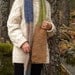 hand-knit SCARF. handdyed yarn
