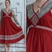 70s Young Edwardian Patchwork Tie Back Peasant Dress