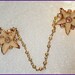 Amazing AB Rhinestone & Pearl Starfish Sweater Guard, Cape Clip, Star