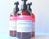 Caribbean Coconut Lotion by ZEN-ful, Hand Lotion, Body Lotion, Paraben Free Lotion, Gift Ideas, Skin Care,  Lotion 8 oz