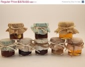 ON SALE 15% off 150 Wedding Favor Jars, filled with homemade jam and dressed in your custom colors Il_170x135