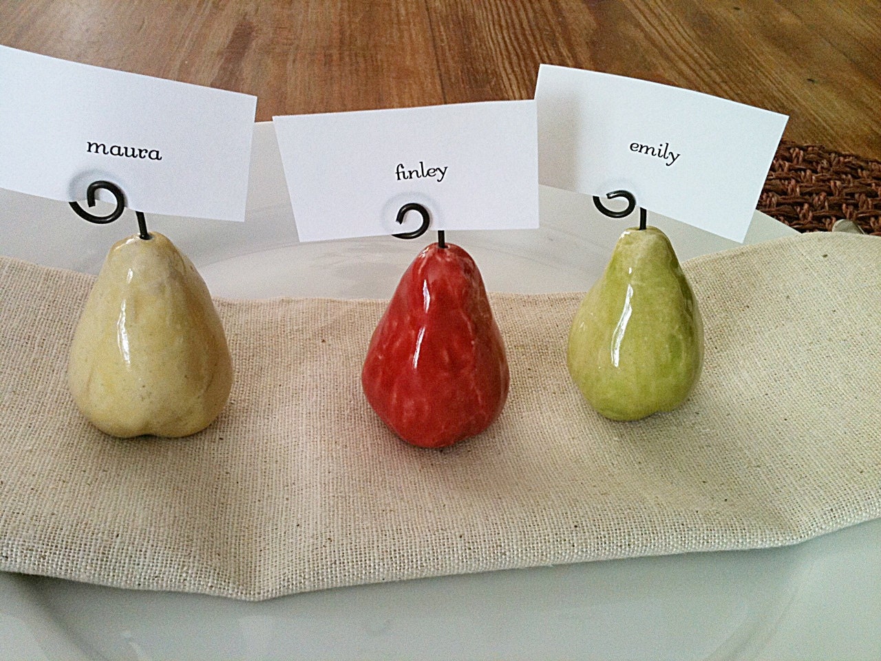 wedding favors, placecard holder, menu holder, picture display