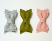 Garden Felt Bows- Set of 3