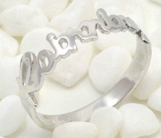 Personalized Name Ring. 925 Sterling Silver Ring. Gold Ring.