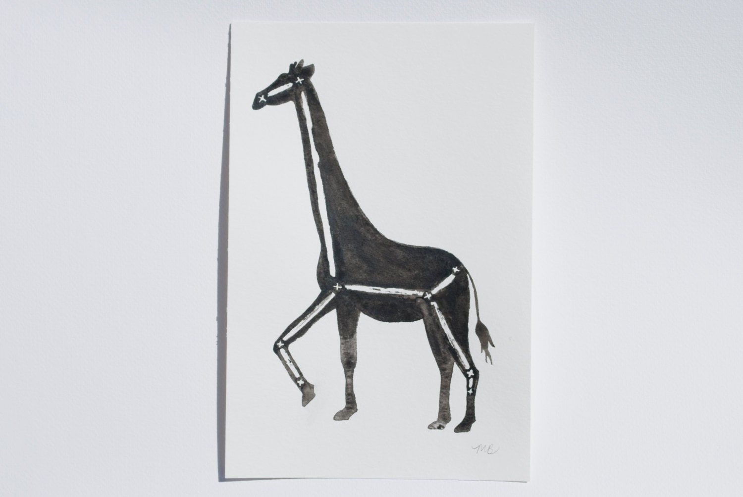 Camelopardalis // Giraffe Constellation Original Illustration
