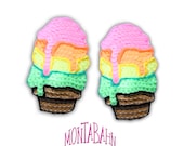 Pasties Nipple Tassels Burlesque - Rainbow Pride Summer Ice Cream Cone