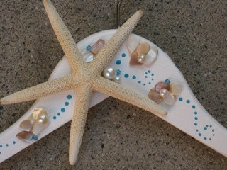 1 Beach wedding hanger, wedding dress hanger
