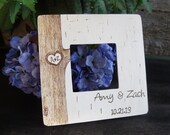 Rustic Wedding Wooden Frame Personalized for Wedding Gift or Decor
