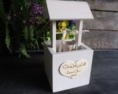 Wishing Well for Rustic Weddings Guest Book and Words of Wisdom or Advice