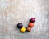 Geometric Necklace / Handmade  beads Necklace - Earth tones