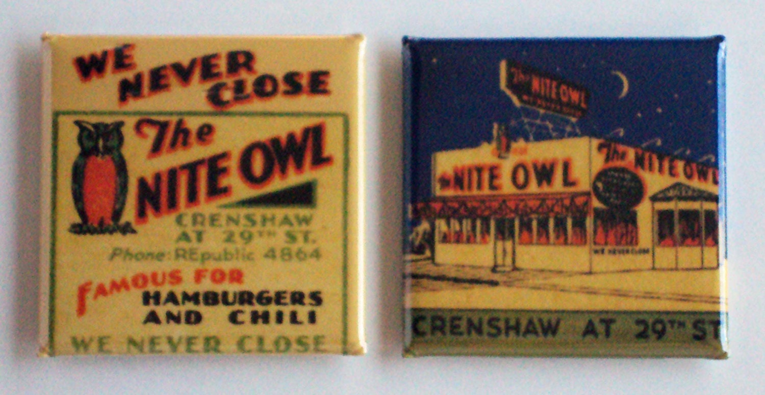Nite Owl Fridge Magnet Set