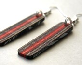 Recycled Skateboard Earrings