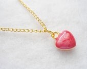 Love Gift or heart Golden Necklace Charm