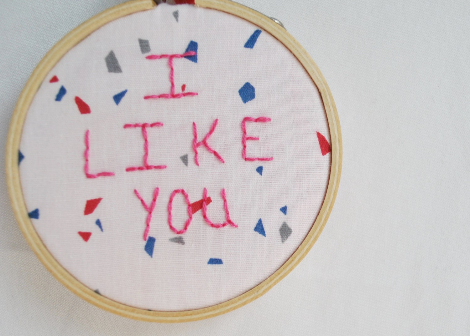 Mini Embroidery Hoop Art Quote