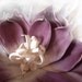 MISTY SPIDER DAHLIA, Purple Floral Print, Wedding Gift, Mothers Day, Love, Bride, White, Hostess, Art Home Décor, Etsy ArtBJC