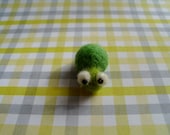 Cute Little Needle Felted Turtle Ooak Green Gift Miniature Small Animal Soft Sculpture Reptile