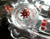 Glass Pipe, Heady Red Scientific Chillum, Hand Blown Glass, READY to SHIP, CGGE Team