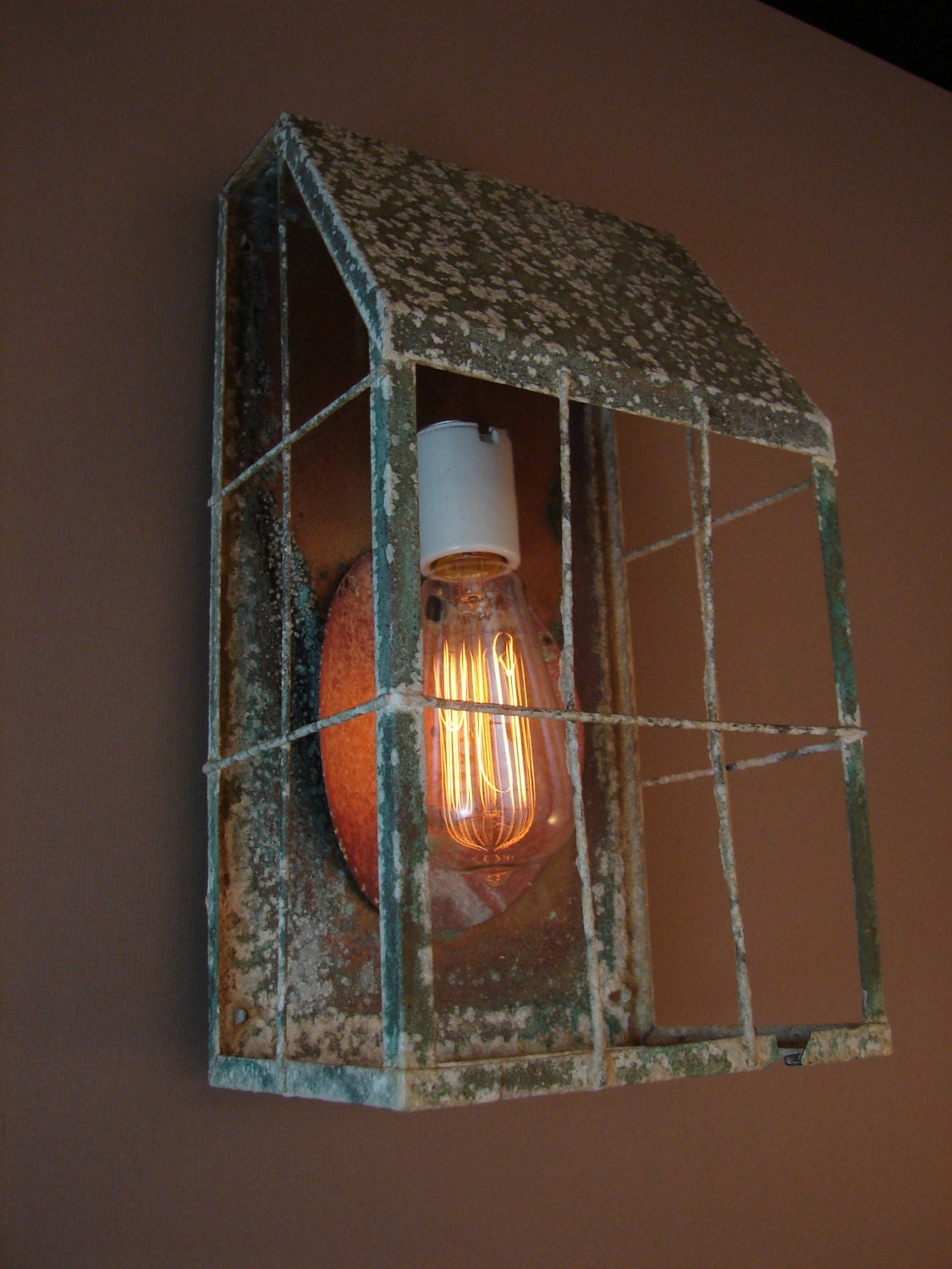 Upcycled Rustic Wall Sconce