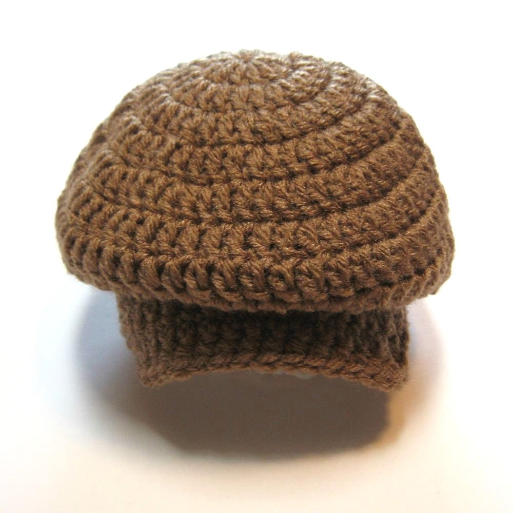 Newborn newsboy hat photography prop for baby boy or baby girl. Newsboy, Cabbie hat, drivers hat, scally hat.  Ready to ship.