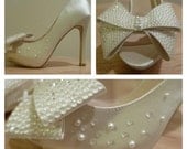Ivory wedding shoes, Vintage wedding, Crystal heels, Bridal shoes