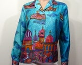 Vintage 1960s Shirt // MAGIC CARPET-RIDE // Phil Rose // M/8