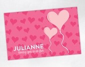Personalized Placemat - Loving You Is So Fun - laminated, double-sided - Custom Kids / Childrens Placemat Il_170x135