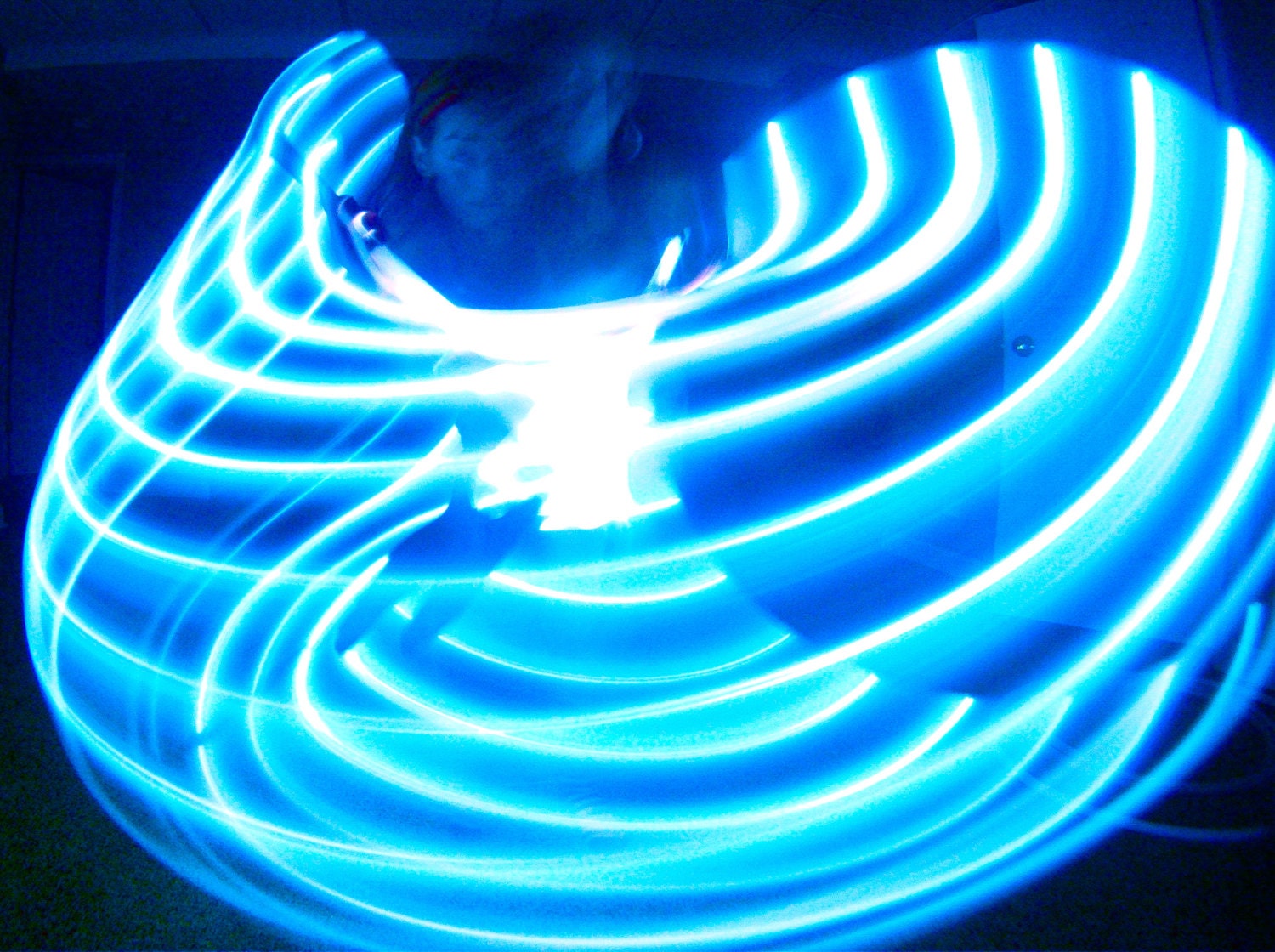 FREE SHIPPING - Solid Color LED Hula Hoop - Ice Blue