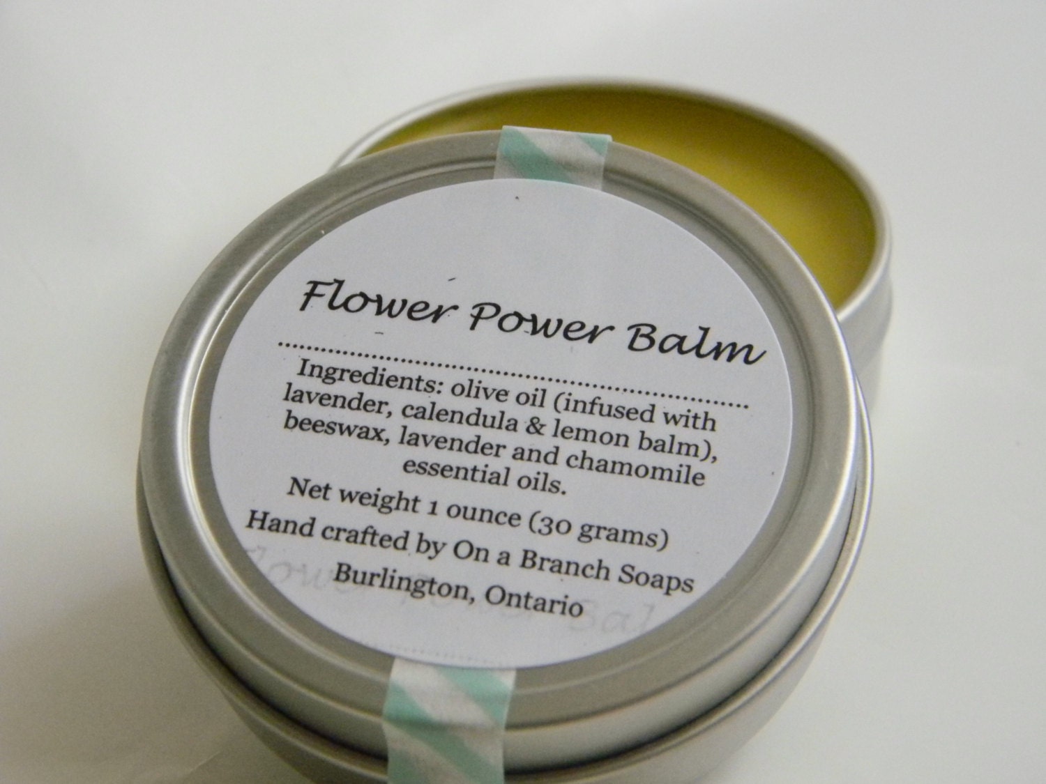 Flower Power Balm -- Olive oil, Lavender, Calendula, Lemon Balm, Chamomile