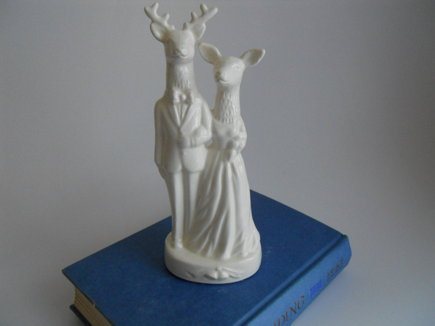 Deer Couple Wedding Cake Topper