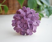 Hydrangea Hair Clip in Soft Purple,  Wool Felt Flower Perfect  for infants, toddlers, girls, and adults, Available as  Hair Clip or Headband