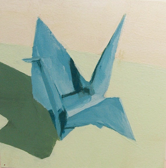 Papercrane  Still life Painting