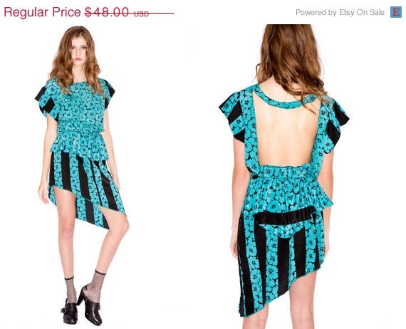 SUMMER SALE Backstabbed peplum dress