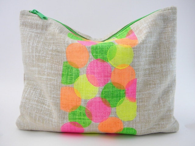 NEW - Neon Dots Statement Clutch