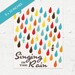 Art Print Lyrics Singing In The Rain 8x10 or A4