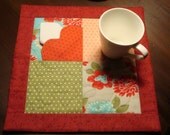 Mug Rug with heart to hold napkin
