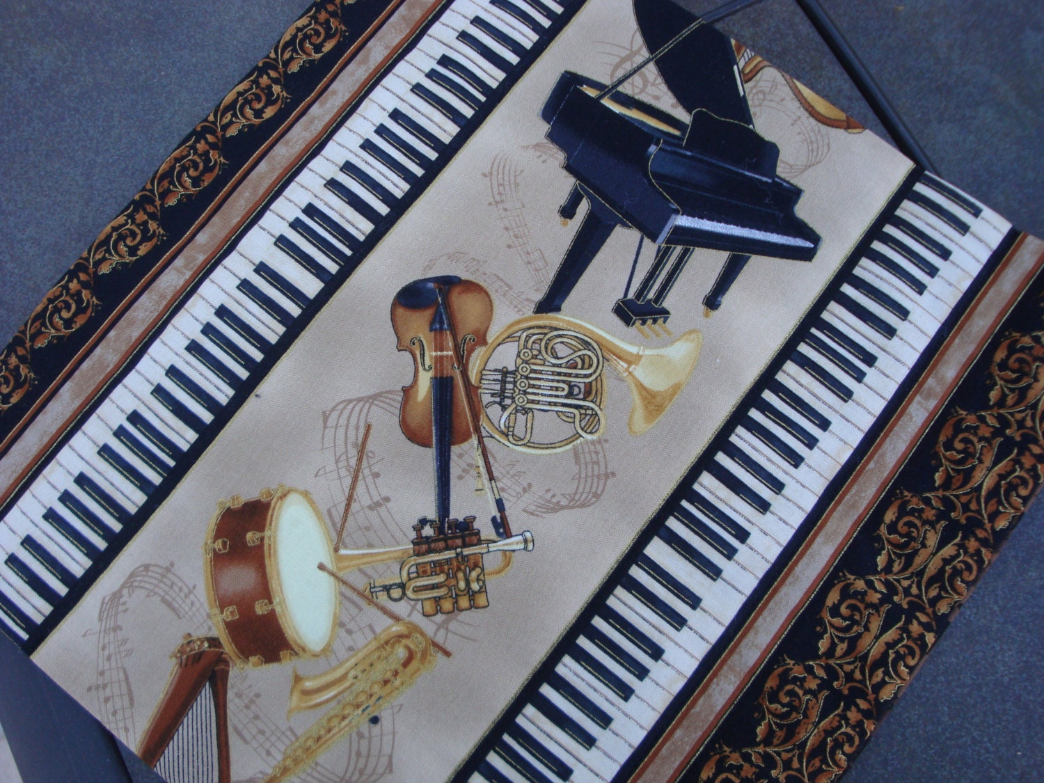 Pair of Musical Themed Mug Rugs