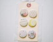 Scrapbooking 2013 set of six badges/ flair buttons