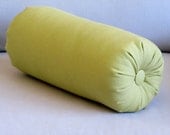 granny smith green cotton duck bolster pillow 14 x 6