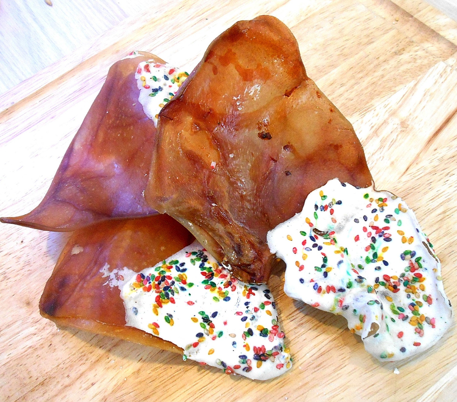 City Pigs Dog Treats Pig Ears Large Fun Chew Sesame Seeds