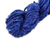 Banana Fiber yarn, art yarn, vegan, Indigo