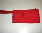 red velvet rosebud wristlet