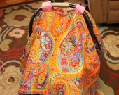 Paisley and Chevron Baby Car Seat Canopy