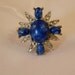 Vintage Blue Sarah Coventry Adjustable Ring