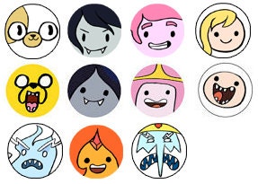 Adventure Time 1 inch button
