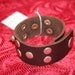 80's Retro Studded Cuff, Studded Brown Leather Bracelet