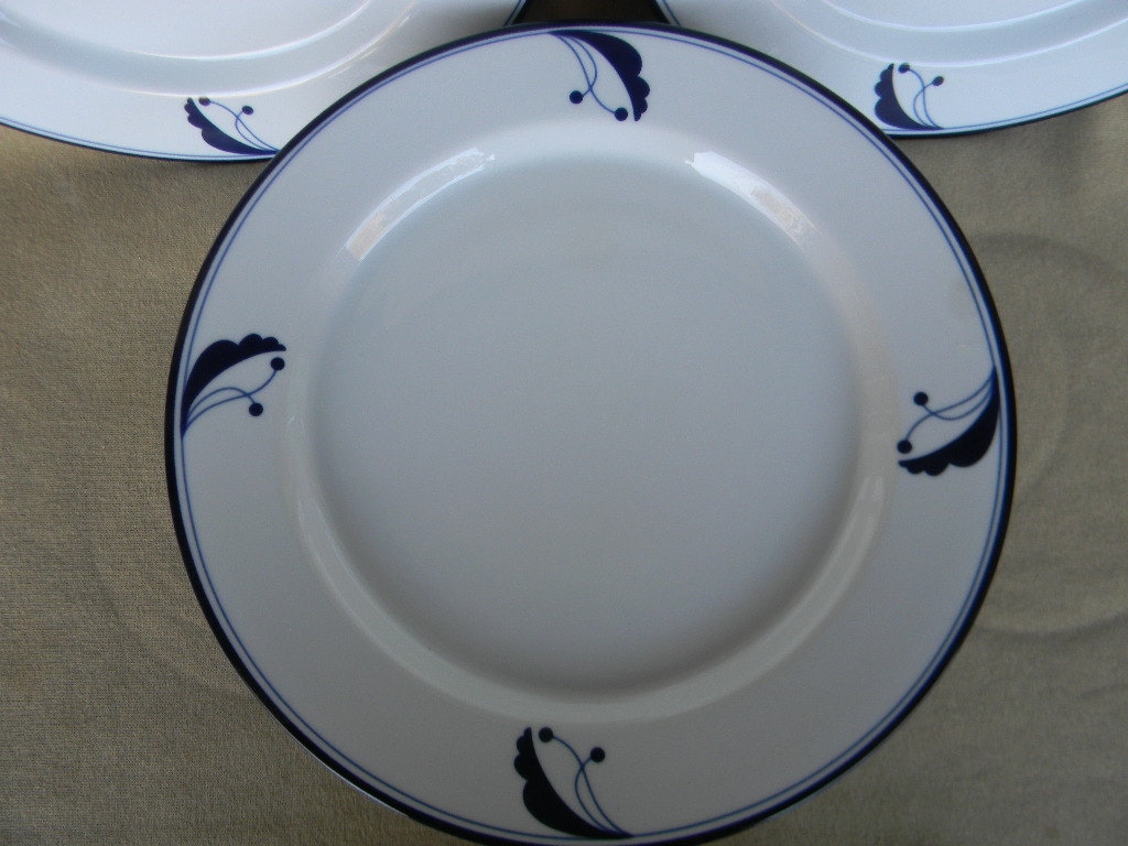 Vintage Dansk China Dinner Plates Bayberry by AustinMetroRetro