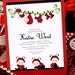 DIY PRINTABLE Invitation Card - Red Lady Bug Baby Shower Invitation - BS815CB1a2