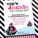 DIY PRINTABLE Invitation Card - Pink Pirate Birthday Party - PS831CA2a1