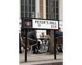 London print, travel poster, home decor, street sign, made in England, Europe, photograph, 5x7 (13x18)F R E E  SHIPPING